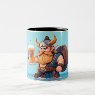Taza Bicolor Viking Man Drin Beer