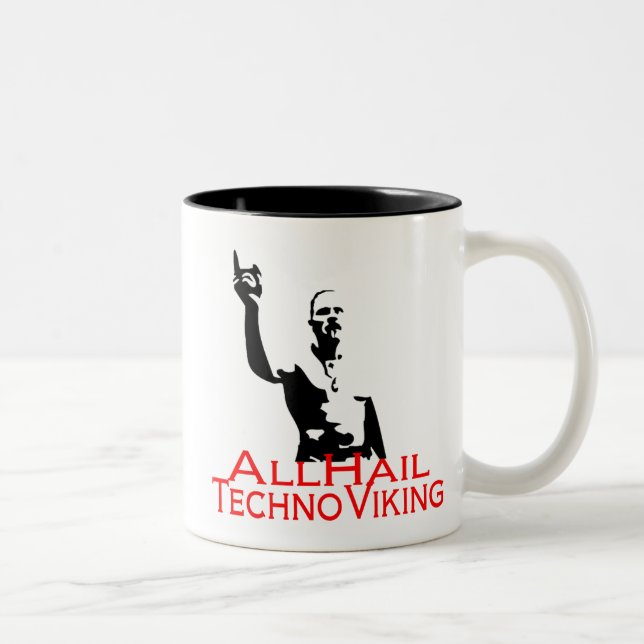 Taza Bicolor Viking Techno (café) (Derecha)