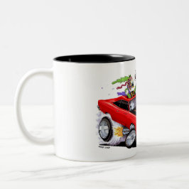 Taza Bicolor Vince Crain BIRD FINK 1969 coche de músculo rojo