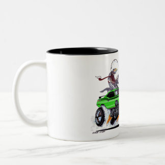 Taza Bicolor Vince Crains High Octane Art, 1970 AAR 'cuda