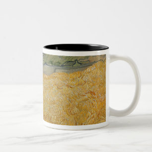 Taza Bicolor Vincent van Gogh  Campo de rueda con Reaper, 1889