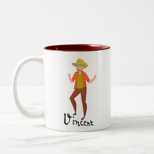 Taza Bicolor Vincent Van Gogh Dancing (Izquierda)