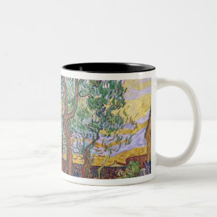 Taza Bicolor Vincent van Gogh el el jardín del hospital de