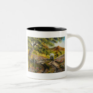 Taza Bicolor Viniendo a la ciudad de Pintando por David Paul