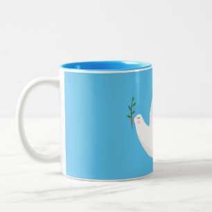 Taza Bicolor Vino con rama de olivo