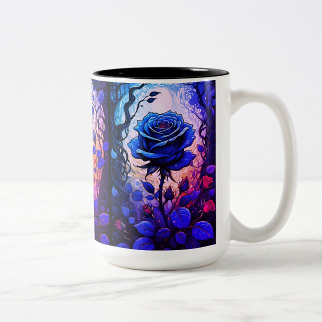 Taza Bicolor Vinos Rosa azul 2 (Derecha)