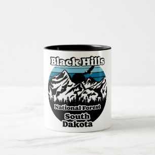 Taza Bicolor Vintage Black Hills National Forest South Dakota
