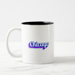 Taza Bicolor Vintage Chicago