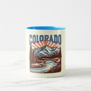 Taza Bicolor Vintage Colorado