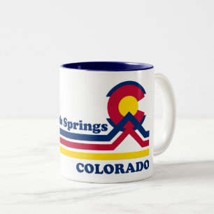 Taza Bicolor Vintage Colorado Springs