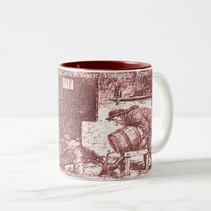 Taza Bicolor "Vintage Cornish Coast Tipplers"