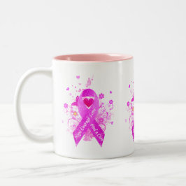 Taza Bicolor Vintage de cinta rosa