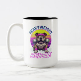 Taza Bicolor Vintage English Bulldog Athletic Club - Retro Dog 