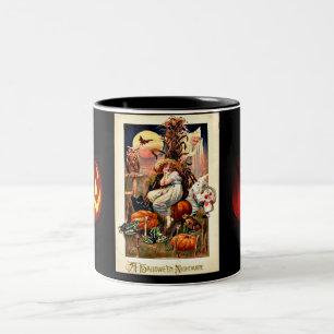Taza Bicolor Vintage Halloween Nightmare