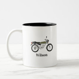 Taza Bicolor Vintage Motorcycle Mug