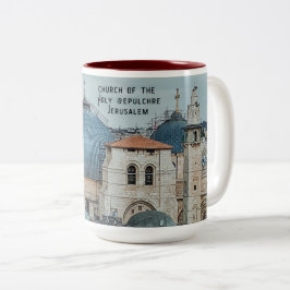 Taza Bicolor Vintage Photo Christian faith religious