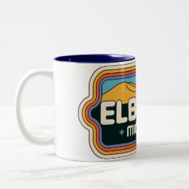 Taza Bicolor Vintage retro Michigan de Elberta 70