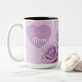Taza Bicolor Violet Novalis Rosas Para Mamá
