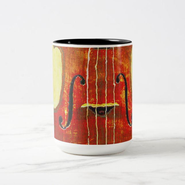 TAZA BICOLOR VIOLÍN (Centro)