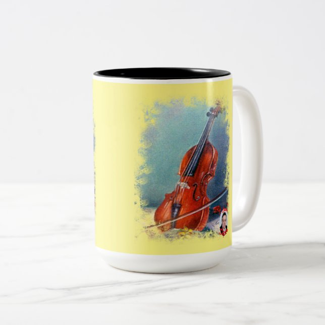 Taza Bicolor Violín (Anverso derecho)