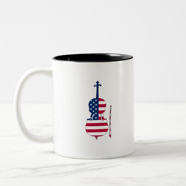 Taza Bicolor Violín americano (Izquierda)