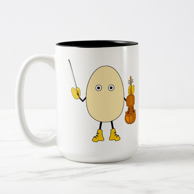 Taza Bicolor Violinista de Egghead (Izquierda)