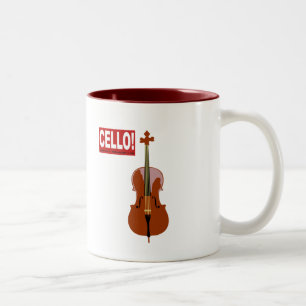 Taza Bicolor ¡Violoncelo!