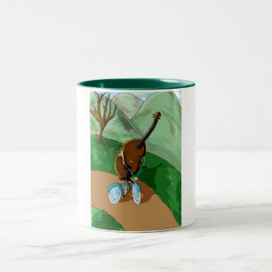 Taza Bicolor Violoncelo feliz