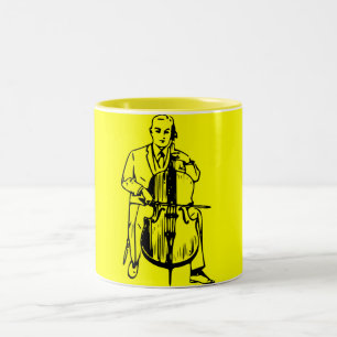 Taza Bicolor Violonchelo usted plays riachuelo