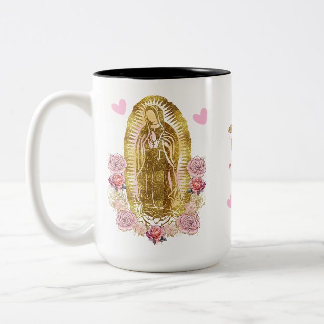 Taza Bicolor Virgen De Guadalupe (Izquierda)