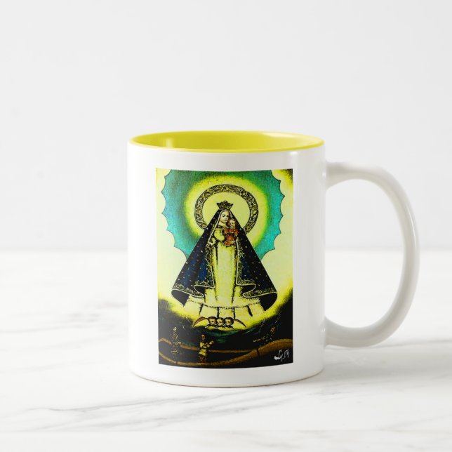 TAZA BICOLOR VIRGEN DE LA CARIDAD (Derecha)