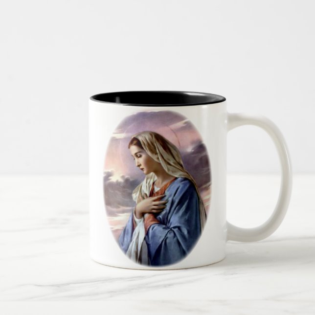 Taza Bicolor Virgen María bendecido - madre de dios (Derecha)