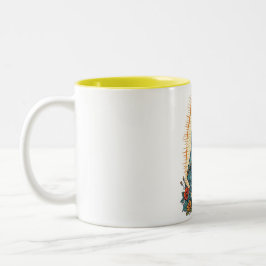 Taza Bicolor Virgin of Guadalupe Coffee Mug