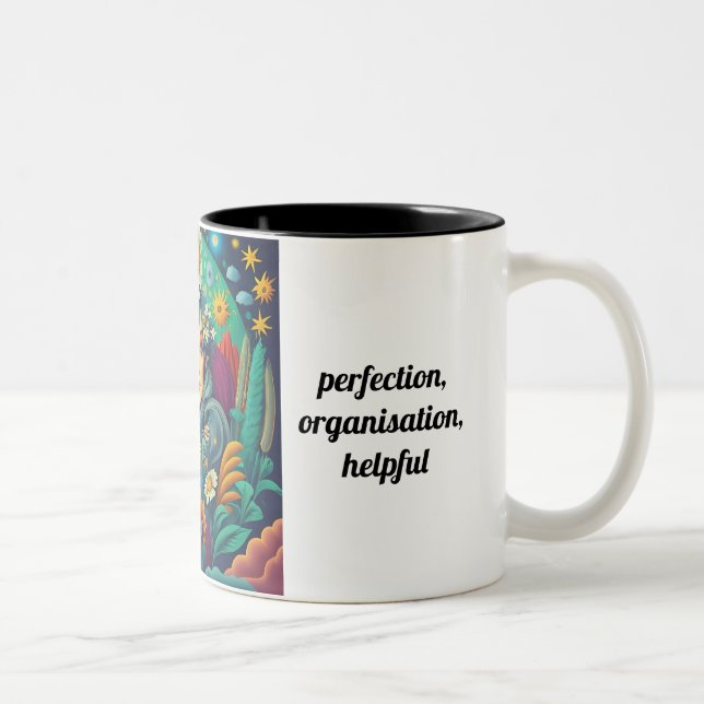 Taza Bicolor Virgo - Arte zodiaco (Derecha)
