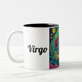 Taza Bicolor Virgo - Arte zodiaco
