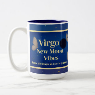 Taza Bicolor Virgo New Moon Vibes Astrología Mug