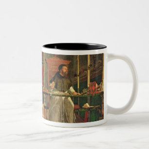 Taza Bicolor Visión de San Agustín, 1502-08 (aceite sobre lienz