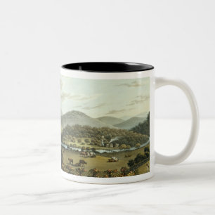 Taza Bicolor Visión general desde los frentes del sur y del