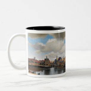 Taza Bicolor Vista de Delft de Johannes Vermeer