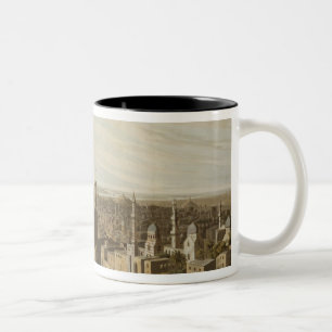 Taza Bicolor Vista de El Cairo magnífico, grabada por Daniel