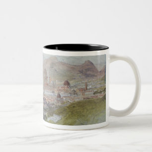 Taza Bicolor Vista de Florencia, 1837-39