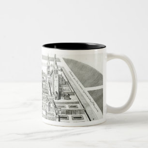 Taza Bicolor Vista de la abadía de Santo-Germán-DES-Pres