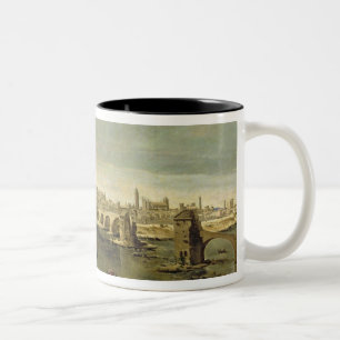 Taza Bicolor Vista de la ciudad de Zaragoza