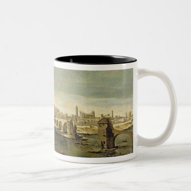 Taza Bicolor Vista de la ciudad de Zaragoza (Derecha)