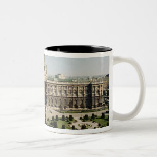 Taza Bicolor Vista de la entrada y del fa�ade del norte