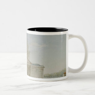 Taza Bicolor Vista de la iglesia de St. Genevieve,