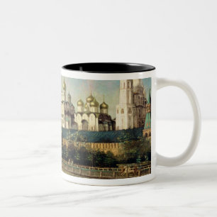 Taza Bicolor Vista de la Moscú el Kremlin del terraplén