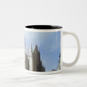 Taza Bicolor Vista de la parte posterior de la catedral de