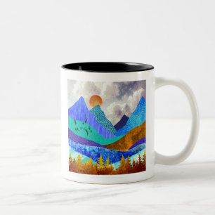 Taza Bicolor Vista de Montaña