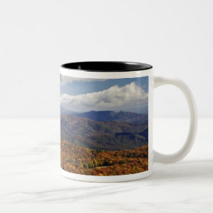 Taza Bicolor Vista de otoño de las montañas del sur de los Apal